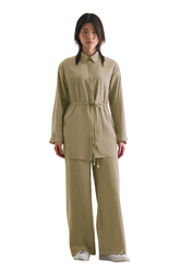 Light Weight Cinch Waist Tunic  - Tunic